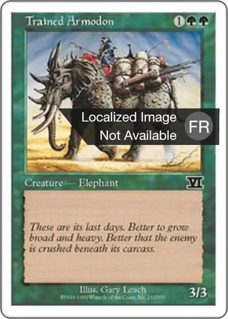 Armodon dressé — Classic Sixth Edition — Magic: The Gathering