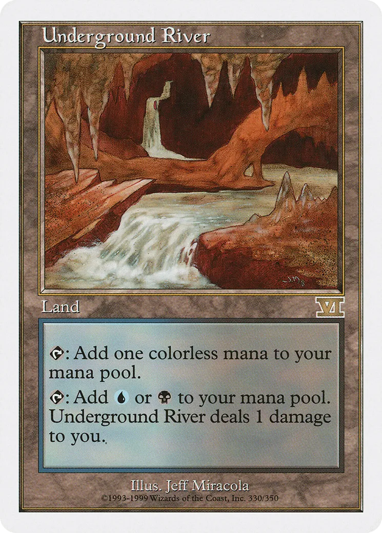 Underground River — Classic Sixth Edition — Magic: The Gathering