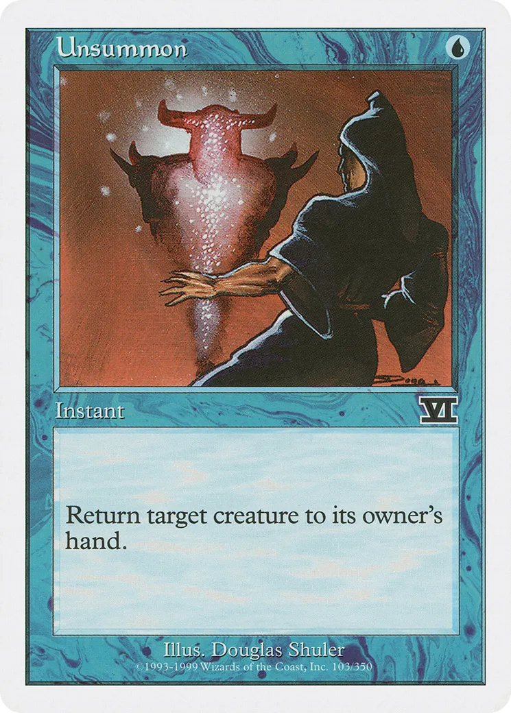 Unsummon — Classic Sixth Edition — Magic: The Gathering