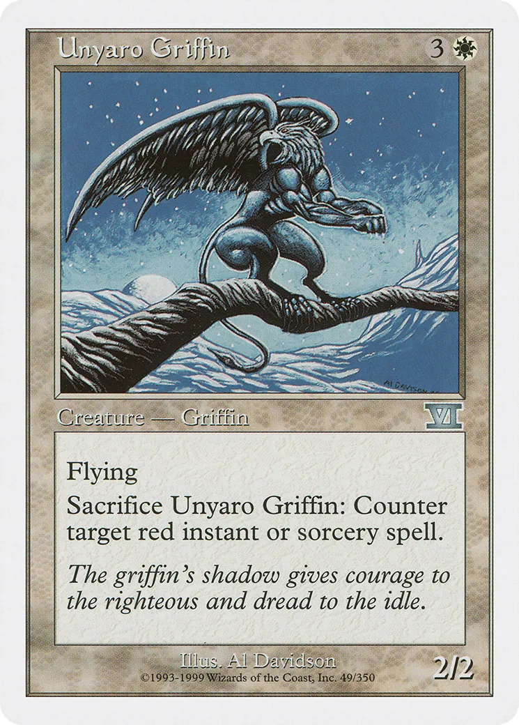 Unyaro Griffin — Classic Sixth Edition — Magic: The Gathering