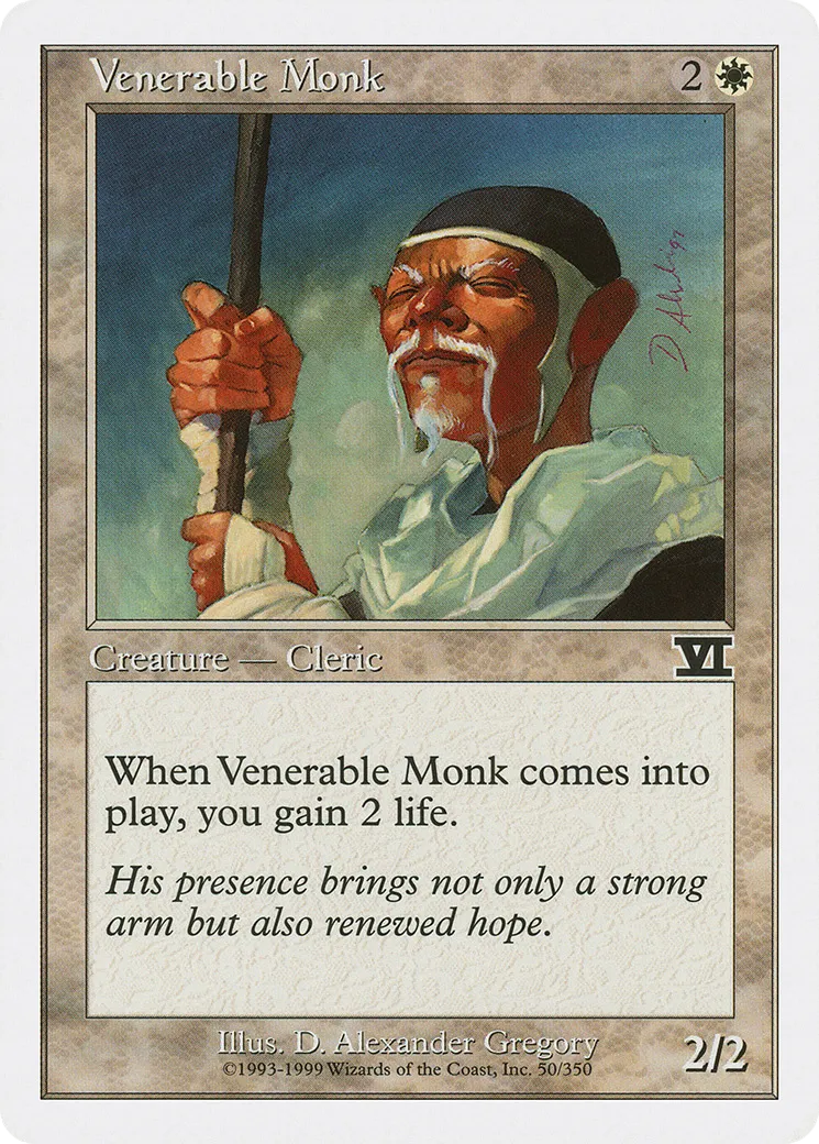 Venerable Monk — Classic Sixth Edition — Magic: The Gathering