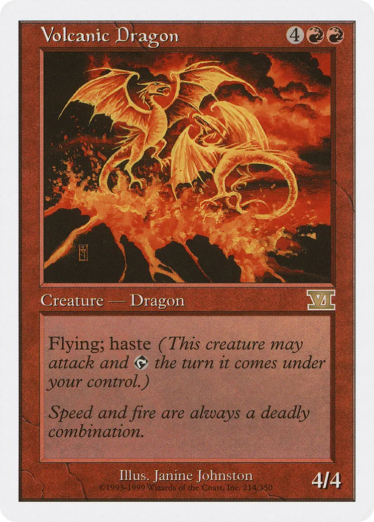 Volcanic Dragon — Classic Sixth Edition — Magic: The Gathering
