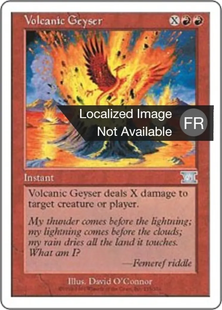 Geyser volcanique — Classic Sixth Edition — Magic: The Gathering