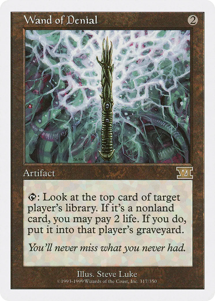 Wand of Denial — Classic Sixth Edition — Magic: The Gathering