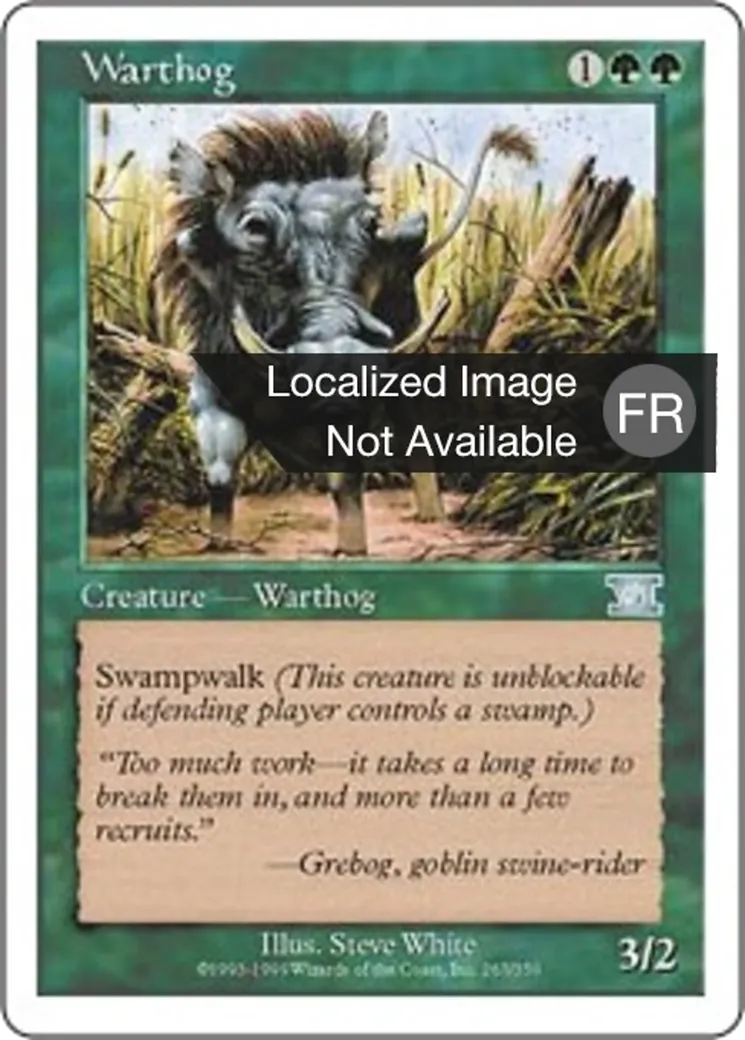Phacochère — Classic Sixth Edition — Magic: The Gathering