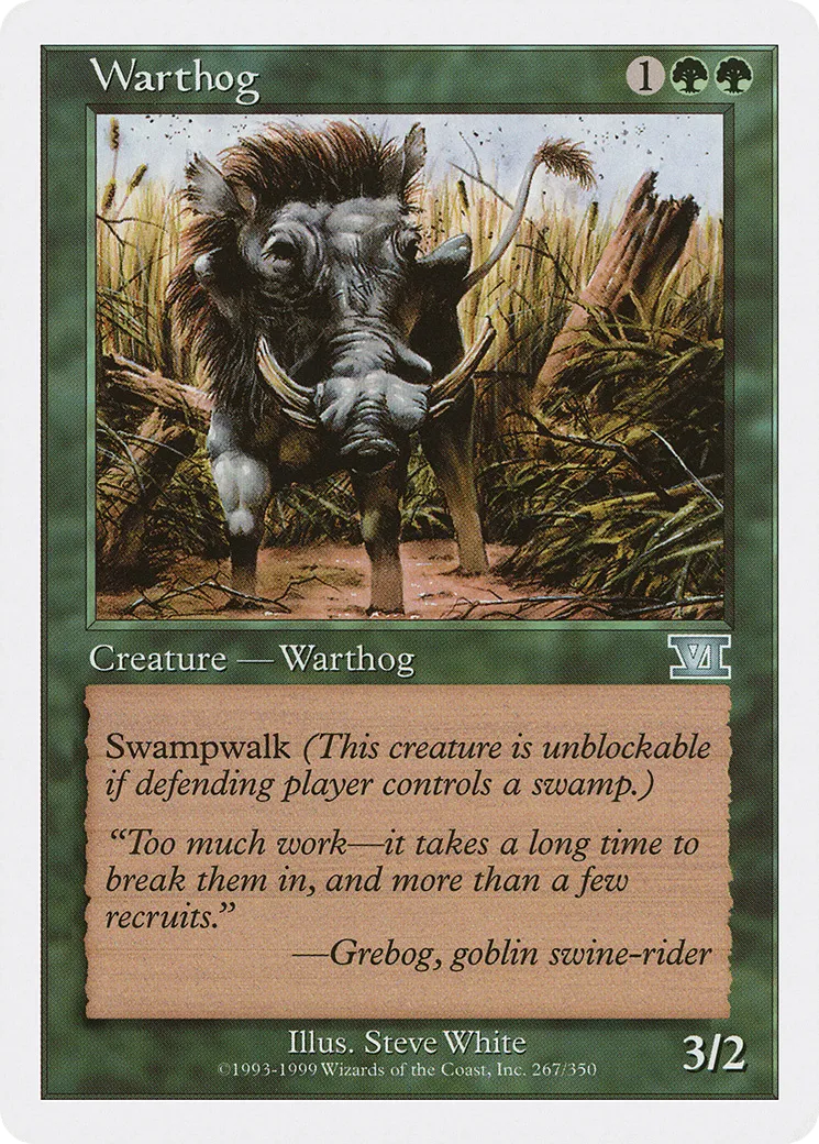 Warthog — Classic Sixth Edition — Magic: The Gathering