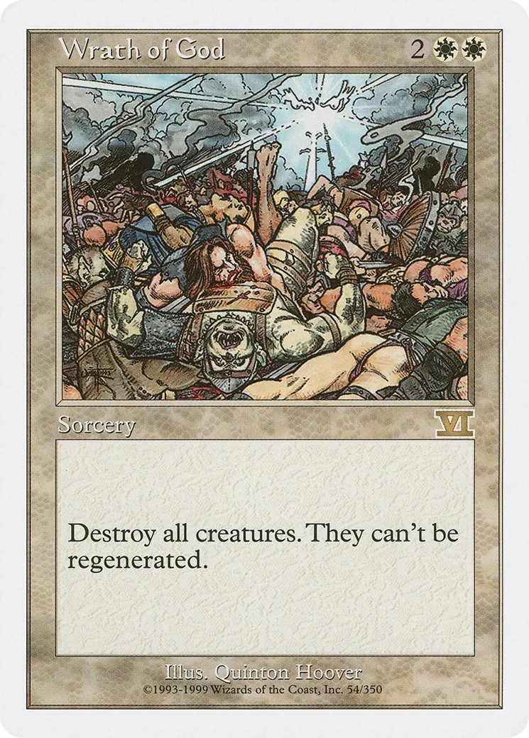 Wrath of God — Classic Sixth Edition — Magic: The Gathering