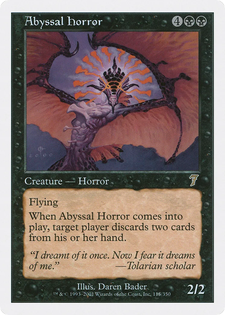 Horreur des abysses — Seventh Edition — Magic: The Gathering
