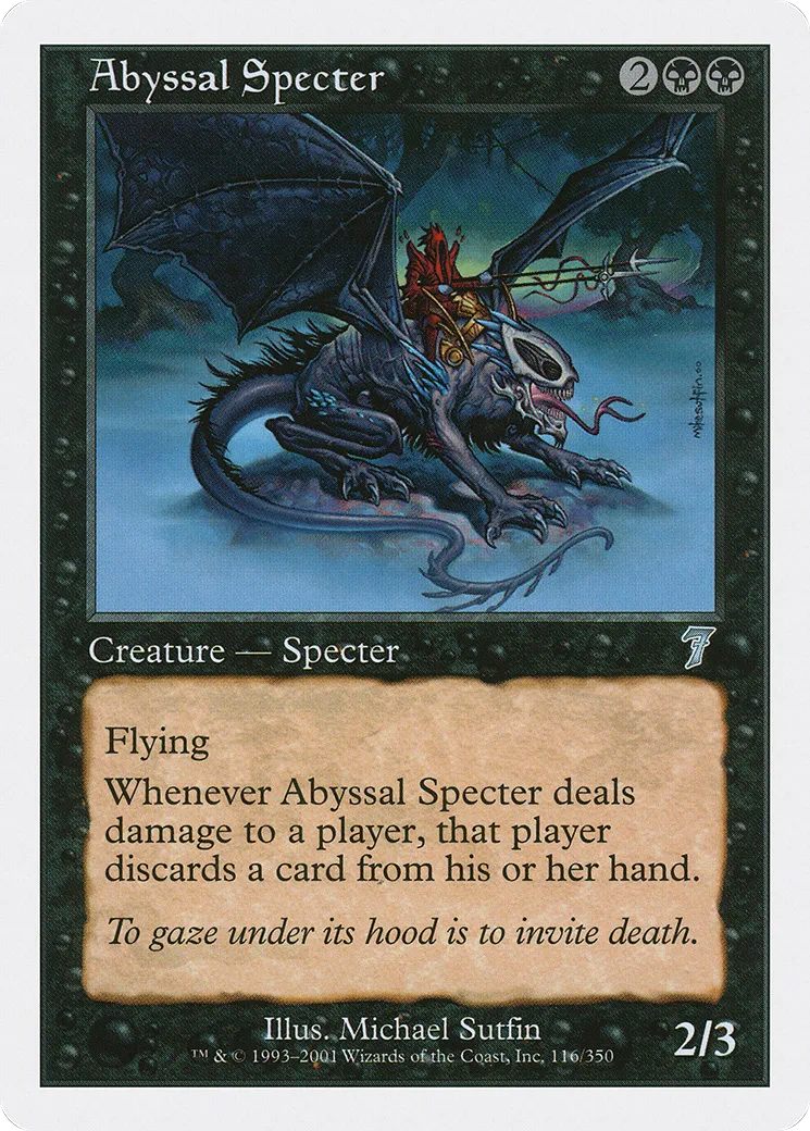 Spectre des abysses — Seventh Edition — Magic: The Gathering