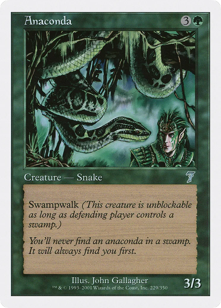 Anaconda — Seventh Edition — Magic: The Gathering