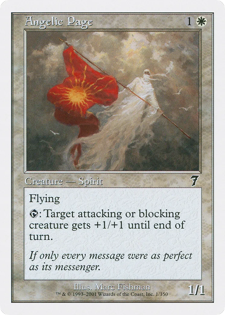 Angelic Page — Seventh Edition — Magic: The Gathering