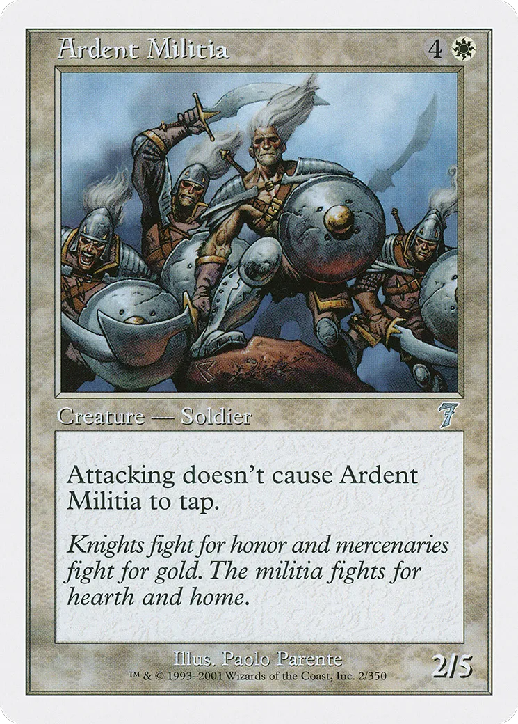 Milice ardente — Seventh Edition — Magic: The Gathering