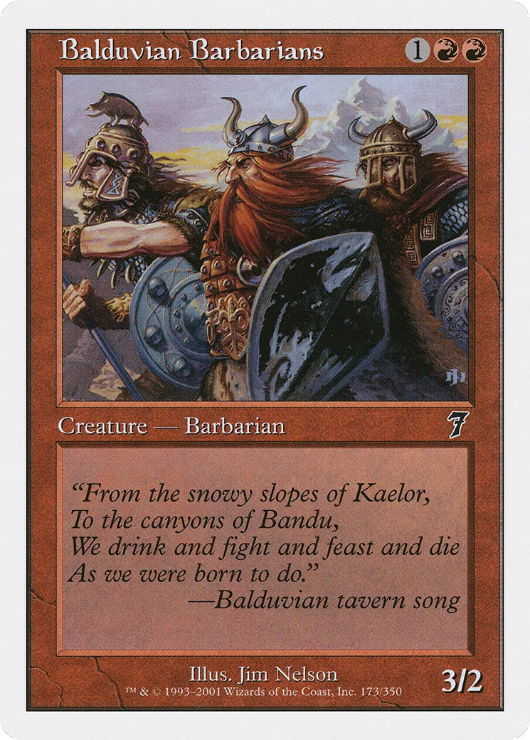 Barbares balduvians — Seventh Edition — Magic: The Gathering