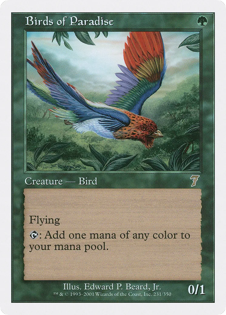 Oiseaux de paradis — Seventh Edition — Magic: The Gathering