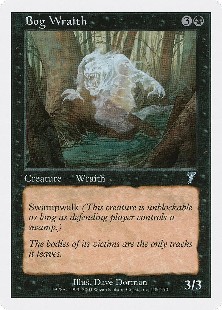 Bog Wraith — Seventh Edition — Magic: The Gathering