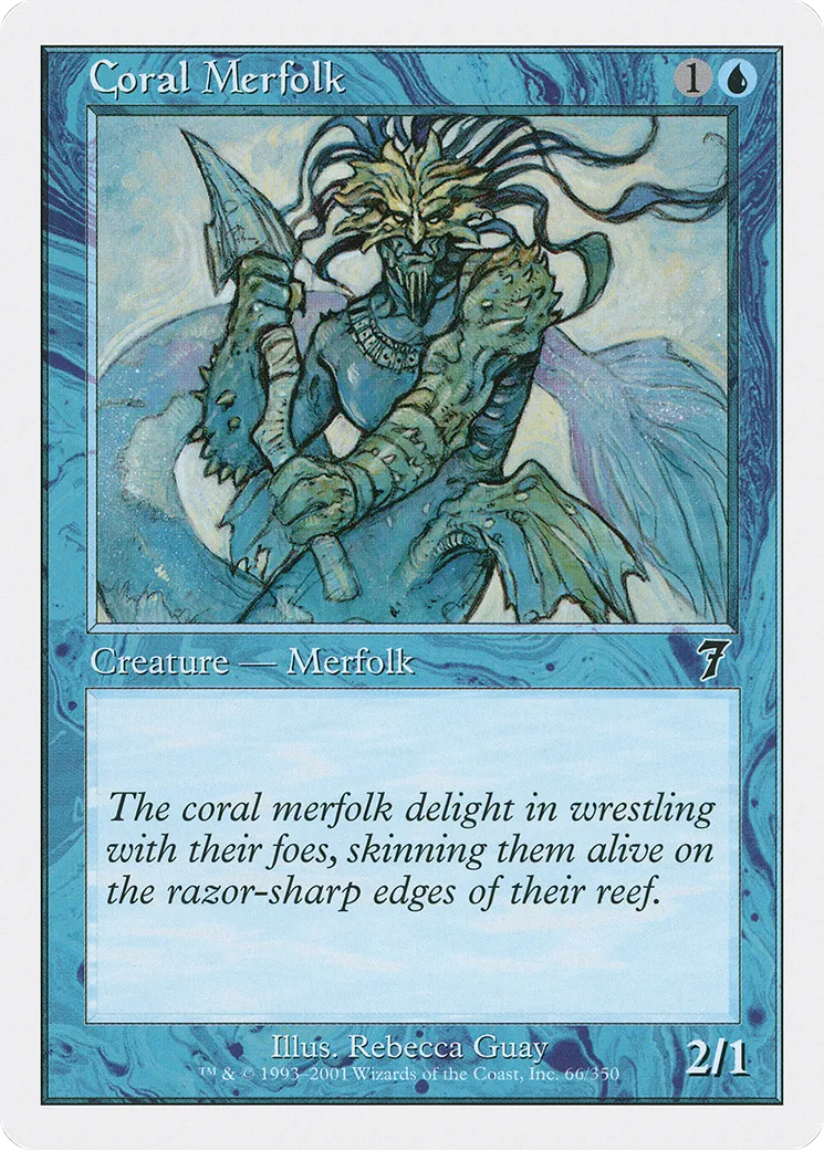 Coral Merfolk — Seventh Edition — Magic: The Gathering
