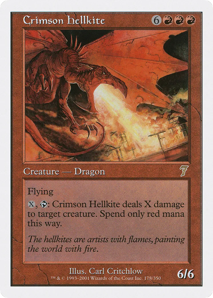 Crimson Hellkite — Seventh Edition — Magic: The Gathering