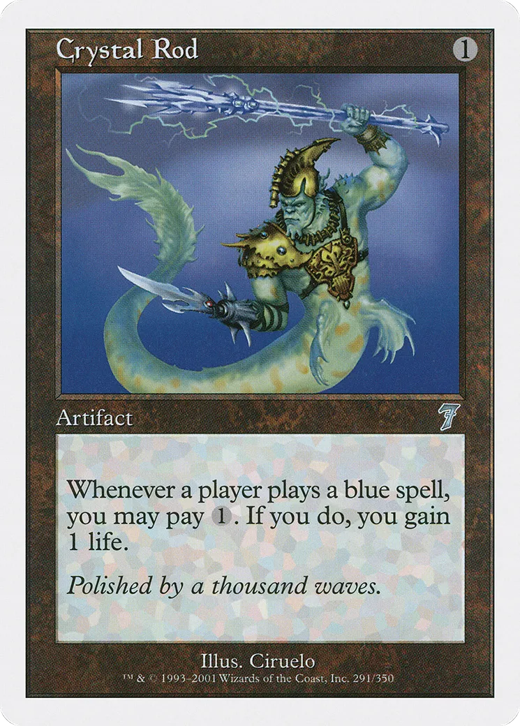 Crystal Rod — Seventh Edition — Magic: The Gathering