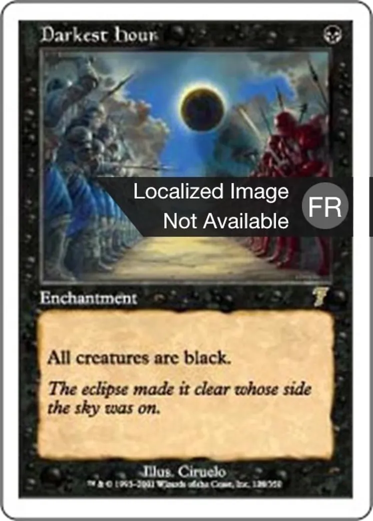 Heure sombre — Seventh Edition — Magic: The Gathering