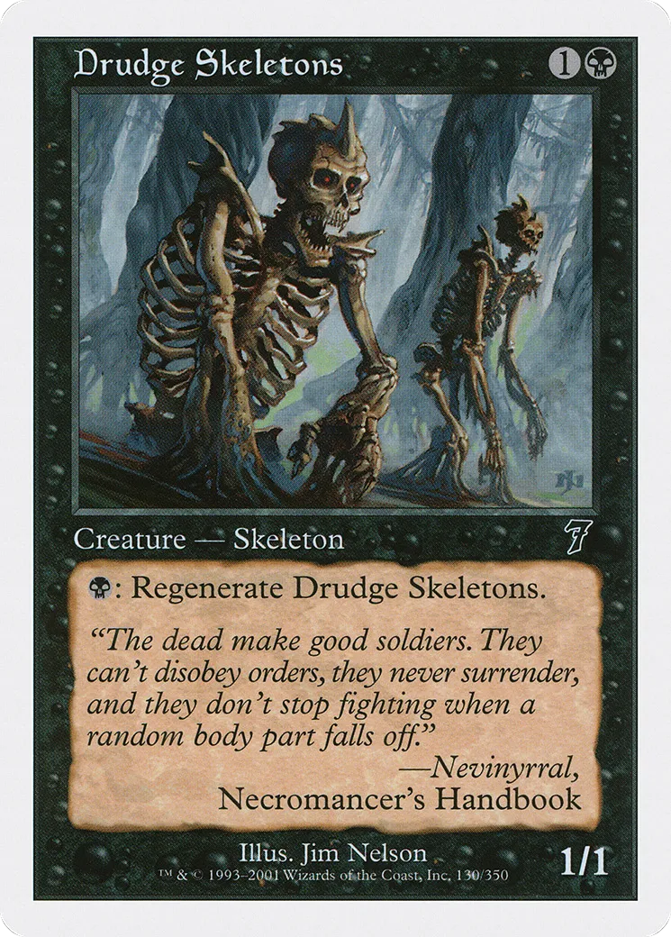 Drudge Skeletons — Seventh Edition — Magic: The Gathering