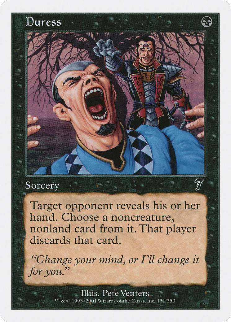 Duress — Seventh Edition — Magic: The Gathering