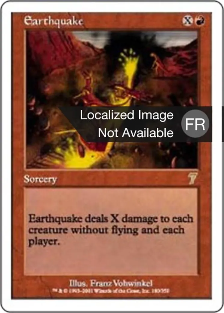 Tremblement de terre — Seventh Edition — Magic: The Gathering