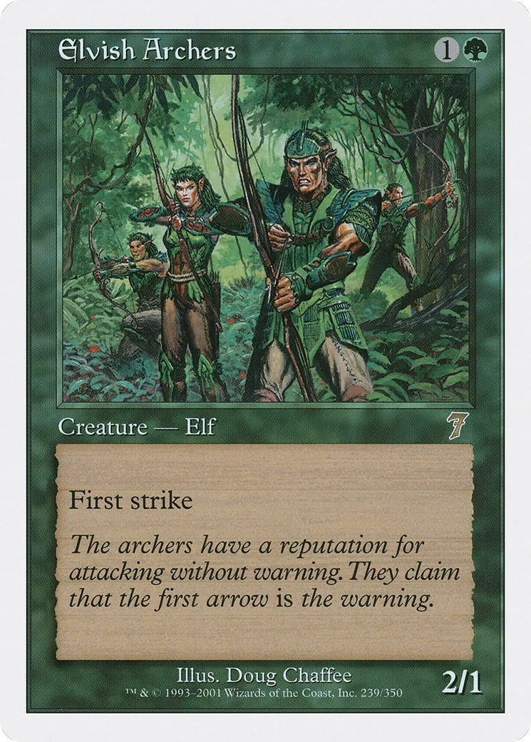 Archers elfes — Seventh Edition — Magic: The Gathering