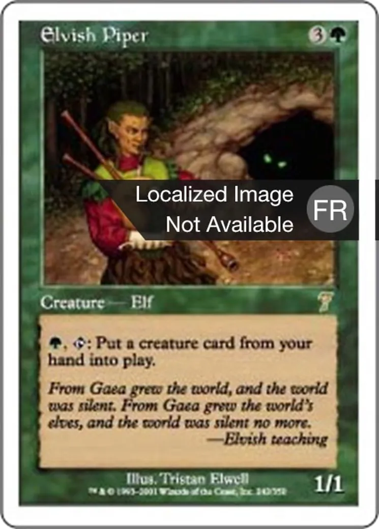 Joueuse de flûte elfe — Seventh Edition — Magic: The Gathering