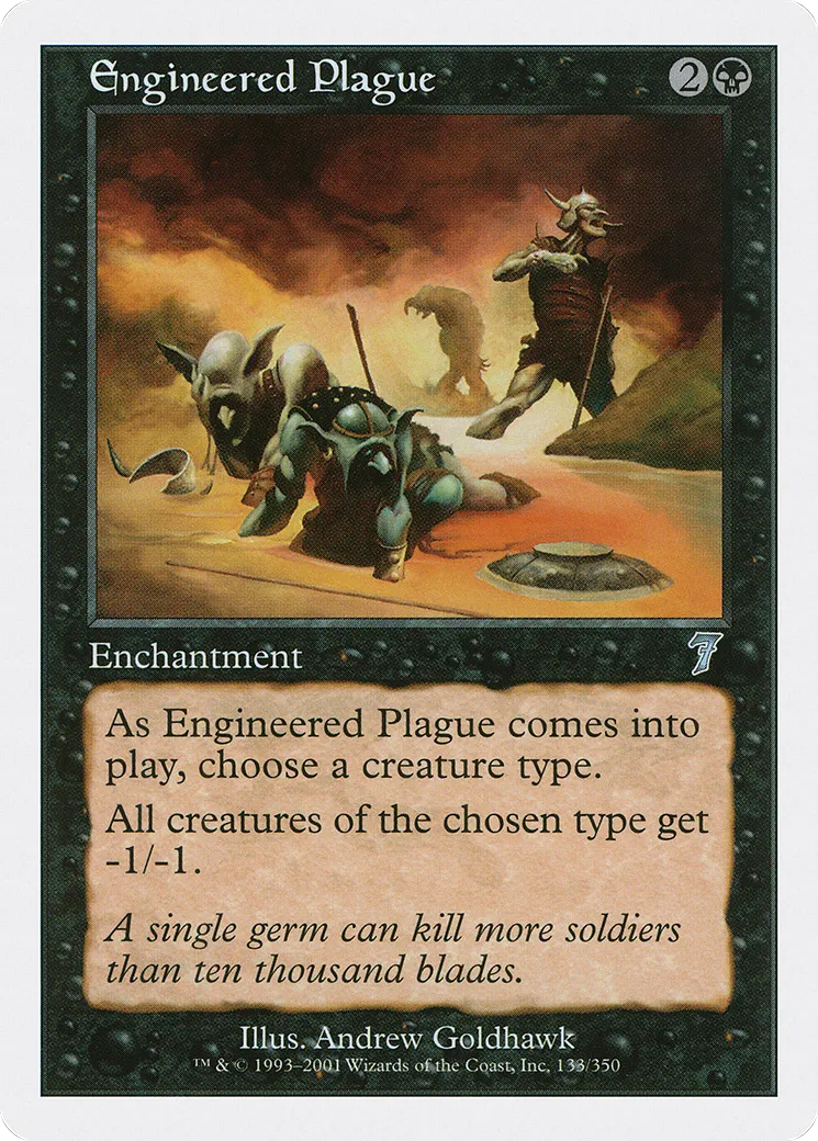 Engineered Plague — Seventh Edition — Magic: The Gathering