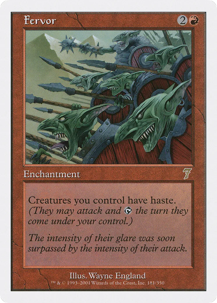 Fervor — Seventh Edition — Magic: The Gathering