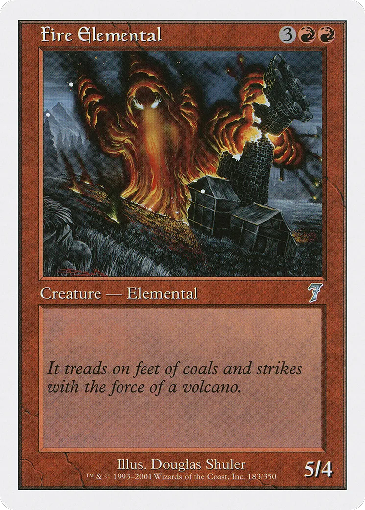 Élémental de feu — Seventh Edition — Magic: The Gathering
