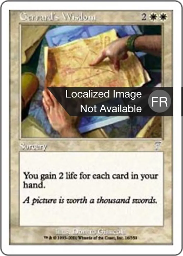 Sagesse selon Gerrard — Seventh Edition — Magic: The Gathering