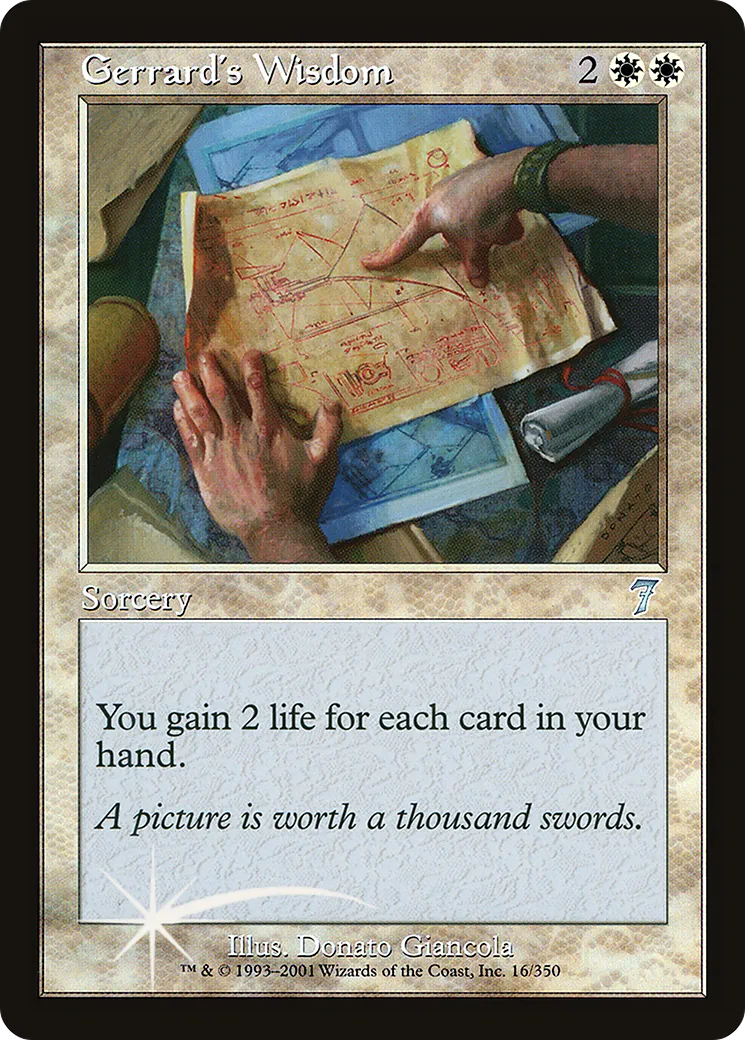 Sagesse selon Gerrard — Seventh Edition — Magic: The Gathering