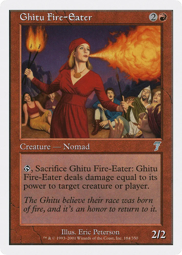 Mangeuse de feu guitûke — Seventh Edition — Magic: The Gathering