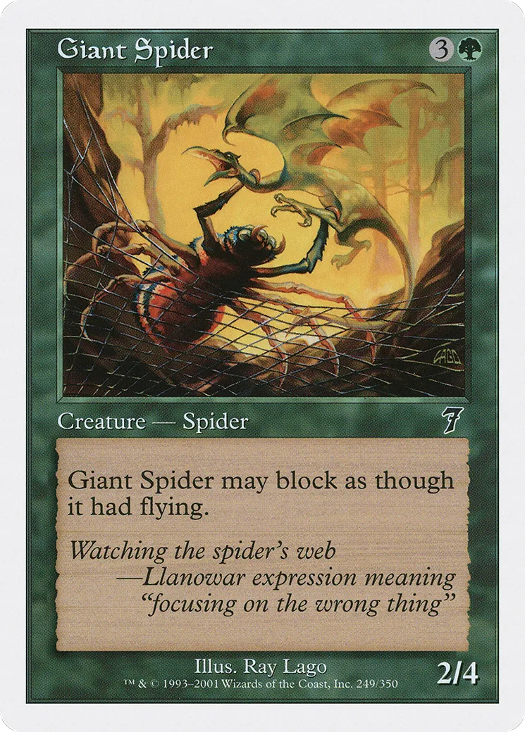 Giant Spider — Seventh Edition — Magic: The Gathering