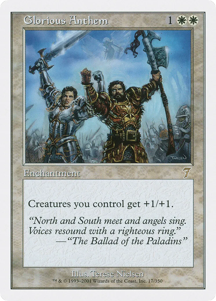 Glorious Anthem — Seventh Edition — Magic: The Gathering