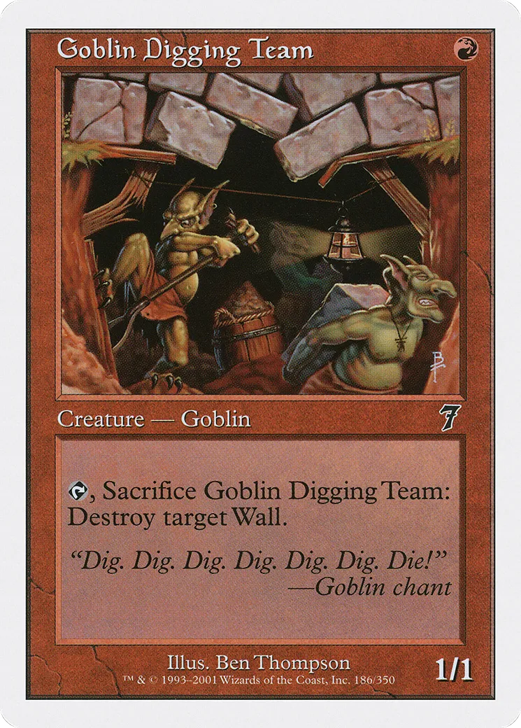 Goblin Digging Team — Seventh Edition — Magic: The Gathering