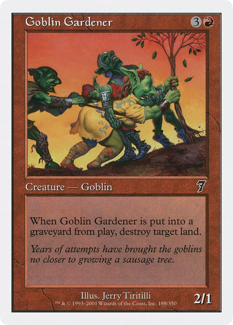 Jardinier gobelin — Seventh Edition — Magic: The Gathering