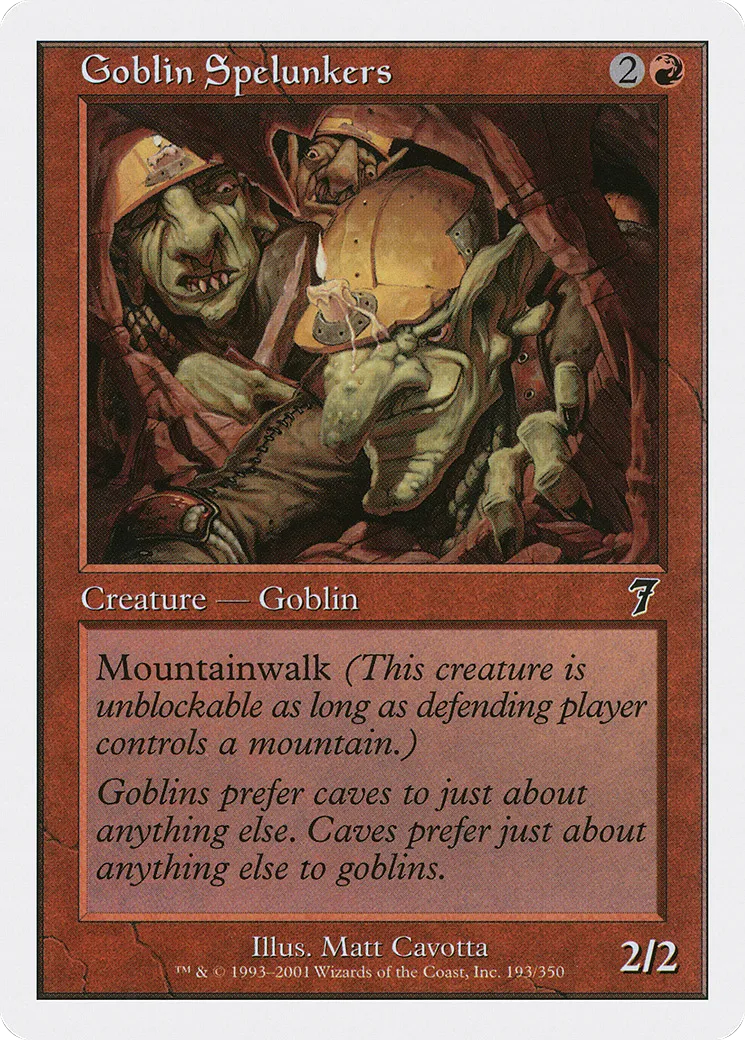 Goblin Spelunkers — Seventh Edition — Magic: The Gathering