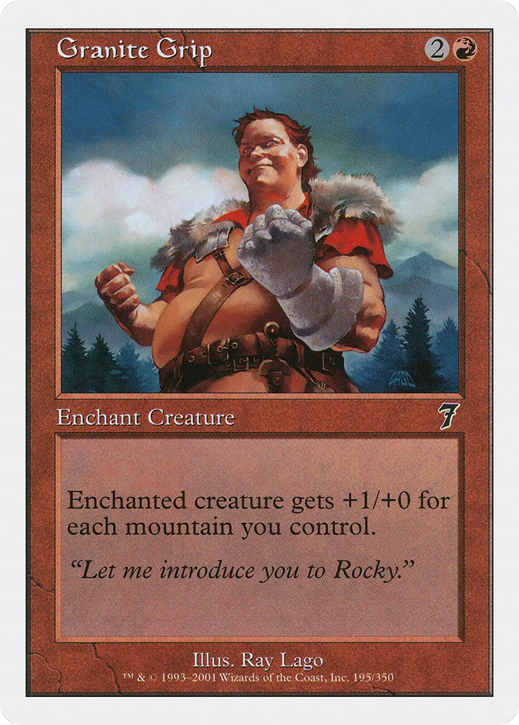 Granite Grip — Seventh Edition — Magic: The Gathering