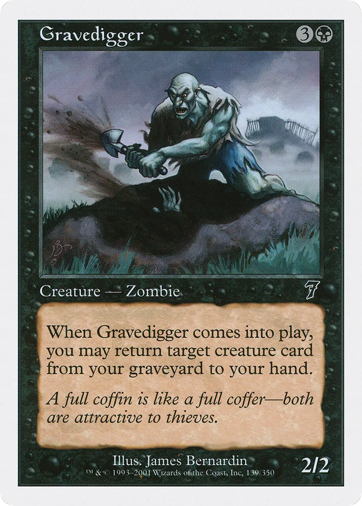 Gravedigger — Seventh Edition — Magic: The Gathering