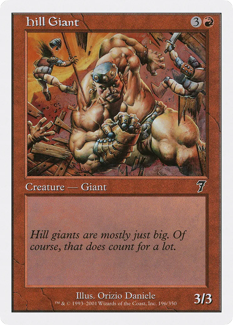 Hill Giant — Seventh Edition — Magic: The Gathering