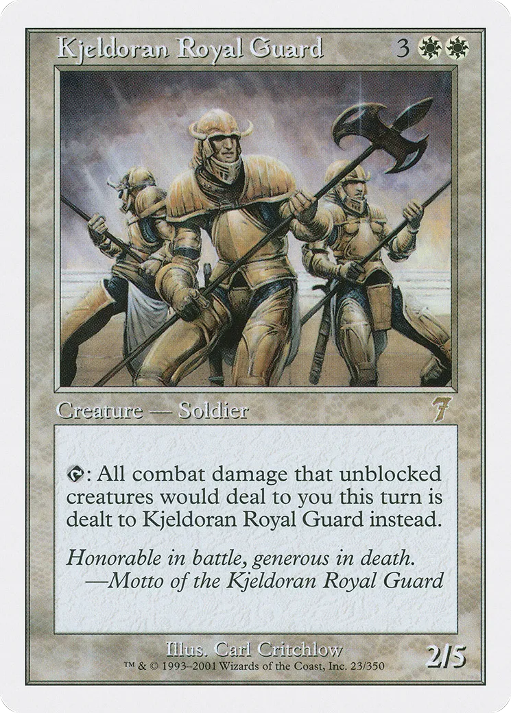 Kjeldoran Royal Guard — Seventh Edition — Magic: The Gathering