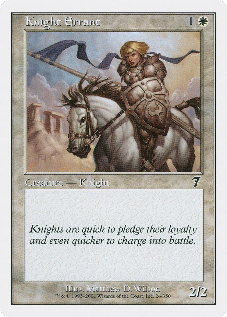 Knight Errant — Seventh Edition — Magic: The Gathering