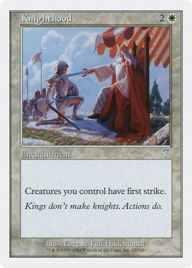 Knighthood — Seventh Edition — Magic: The Gathering