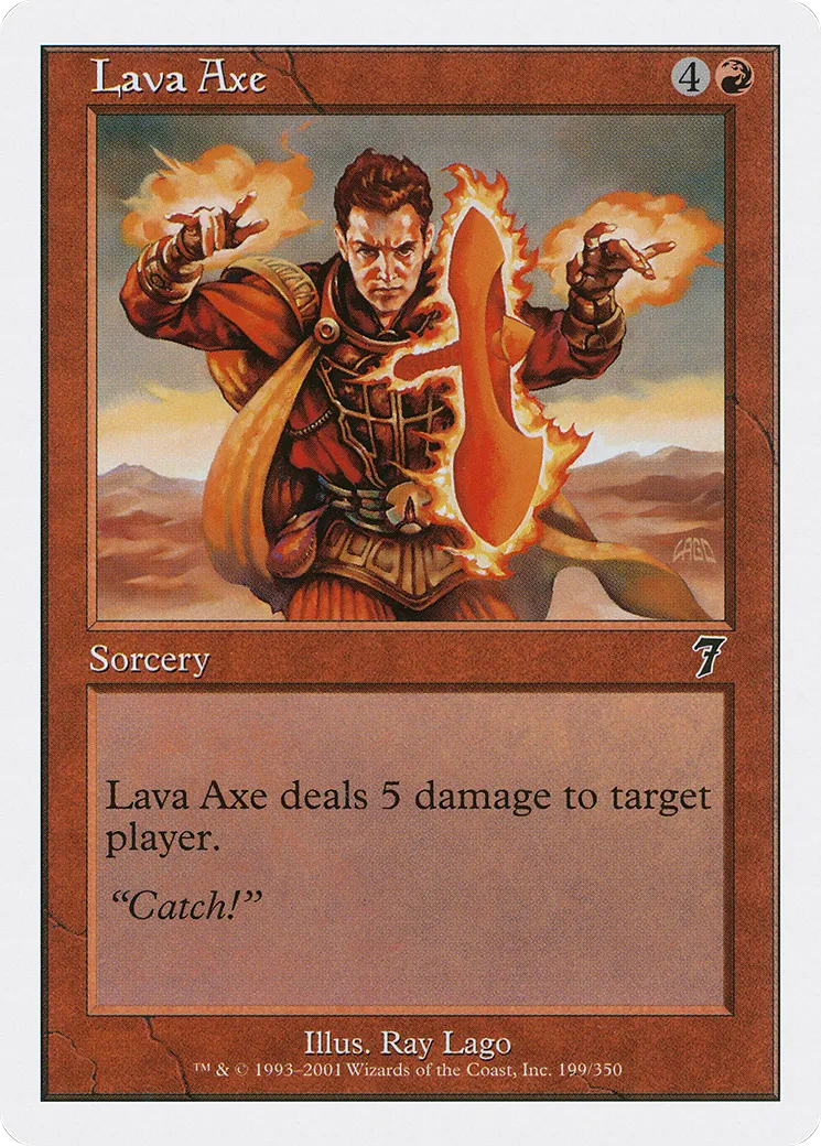 Lava Axe — Seventh Edition — Magic: The Gathering
