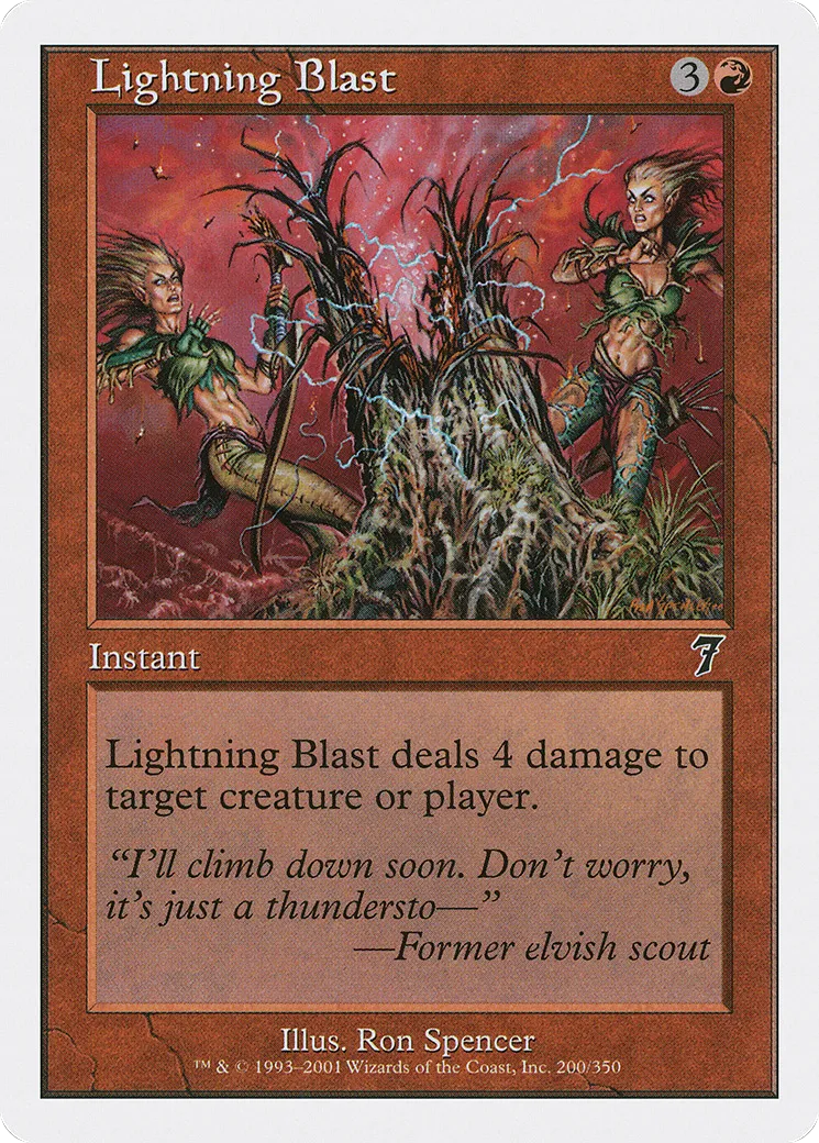 Lightning Blast — Seventh Edition — Magic: The Gathering