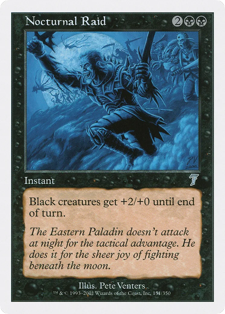 Nocturnal Raid from Seventh Edition - Magic: The Gathering
