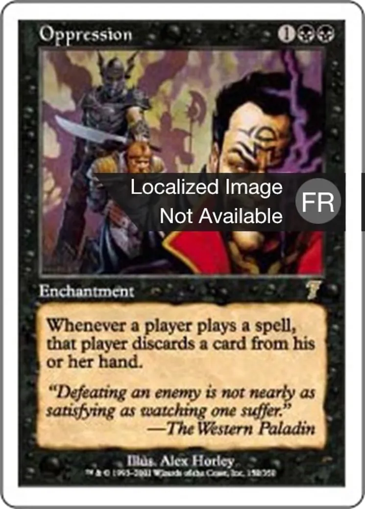 Oppression — Seventh Edition — Magic: The Gathering