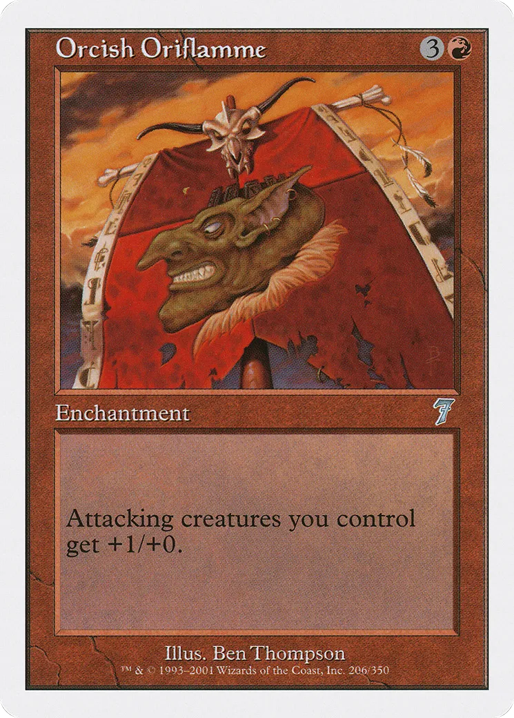 Orcish Oriflamme — Seventh Edition — Magic: The Gathering